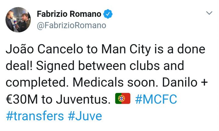 DOGADANE! Joao Cancelo odchodzi z Juventusu!!!